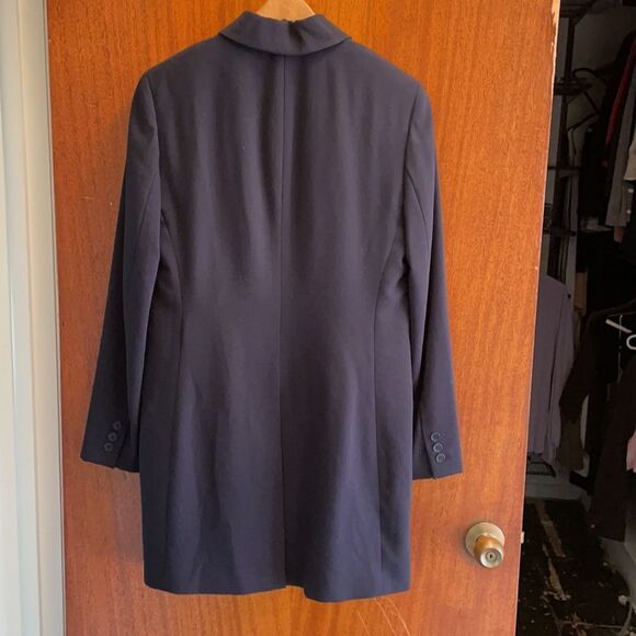 Ann Taylor navy 3 piece Suit - jacket, pants, skirt. Size 4 - Picture 2 of 9